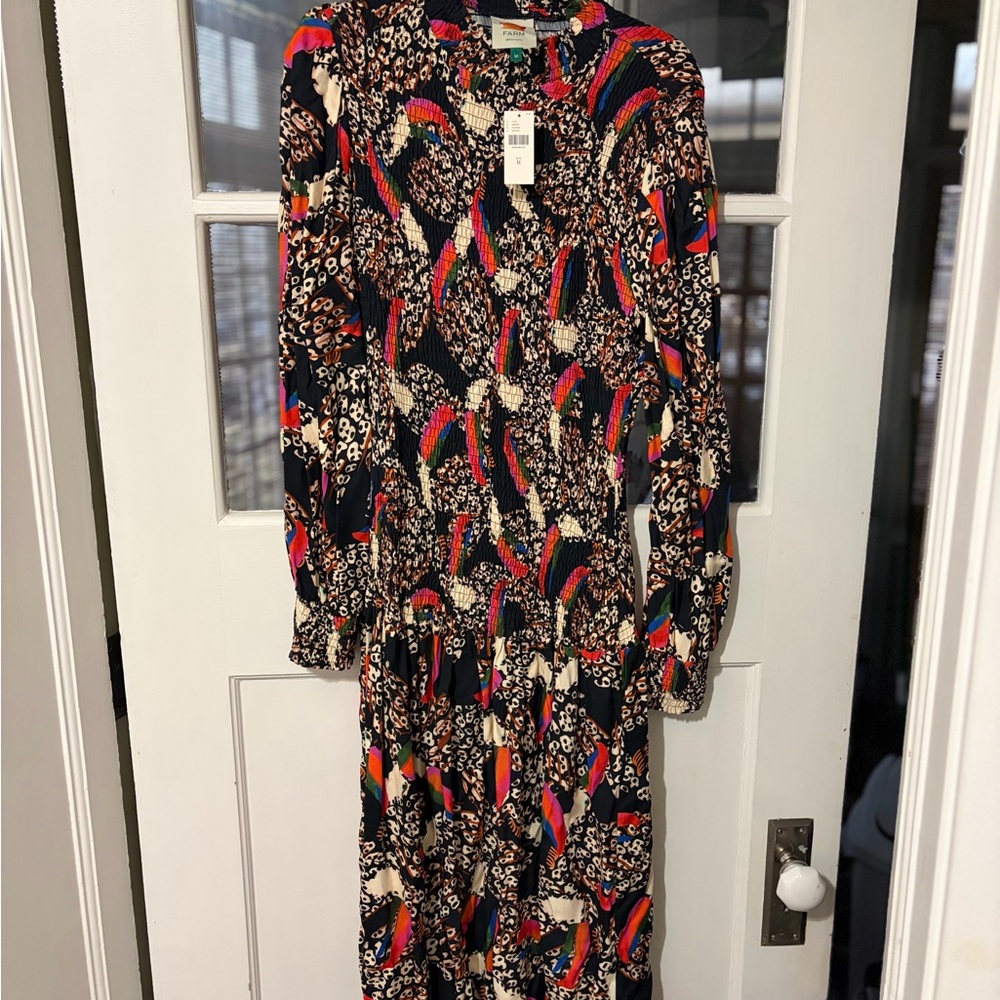 FARM Rio Colorful Abstract Print dress. NWT - Picture 4 of 4